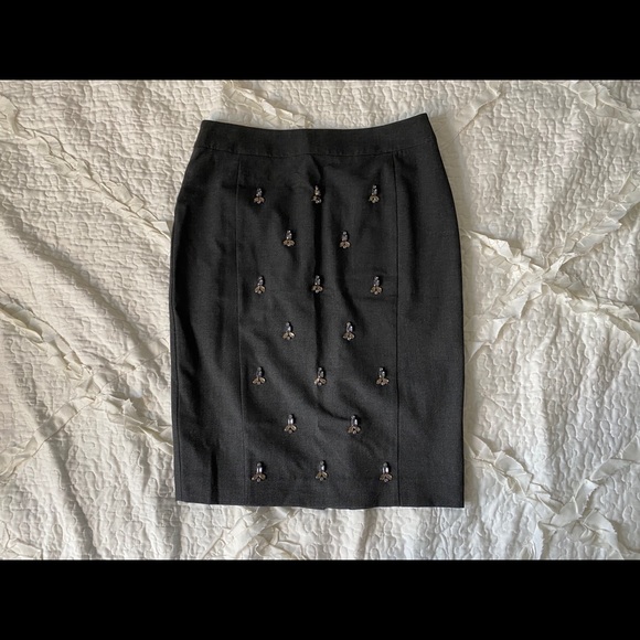 NWOT Pencil skirt with Jewelry and beads - Picture 1 of 4